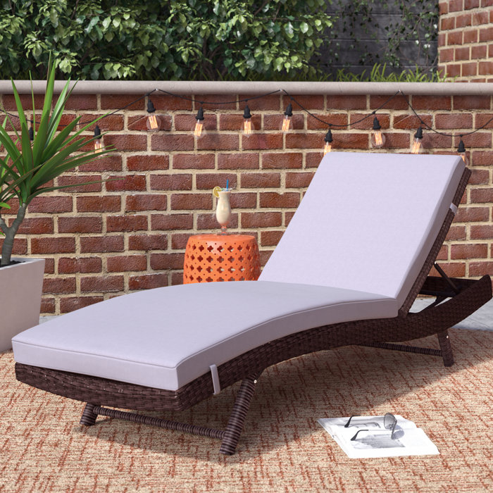 Mercury Row Prudence Reclining Chaise Lounge with Cushion & Reviews